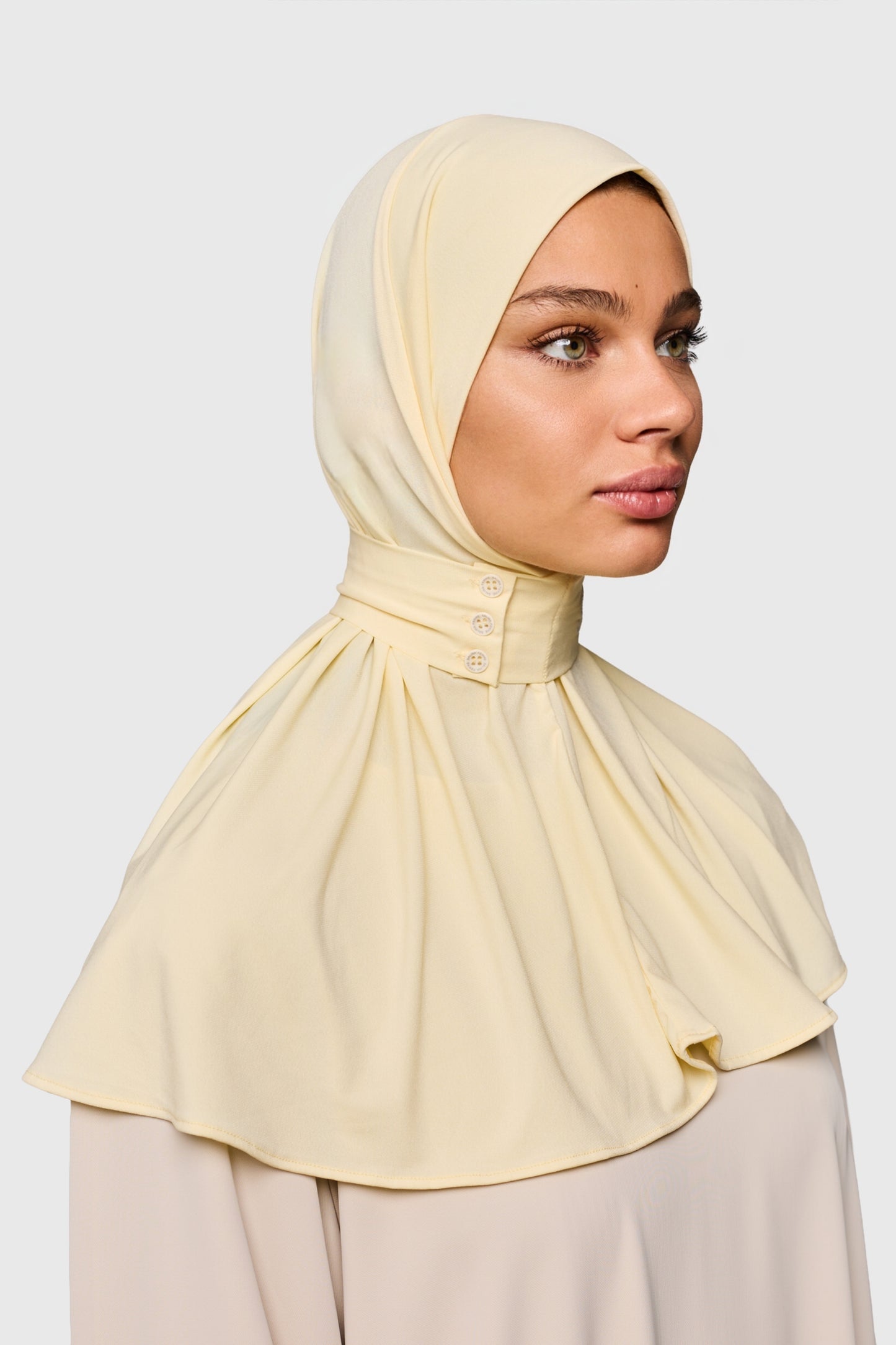 Allure Hijab - butter yellow