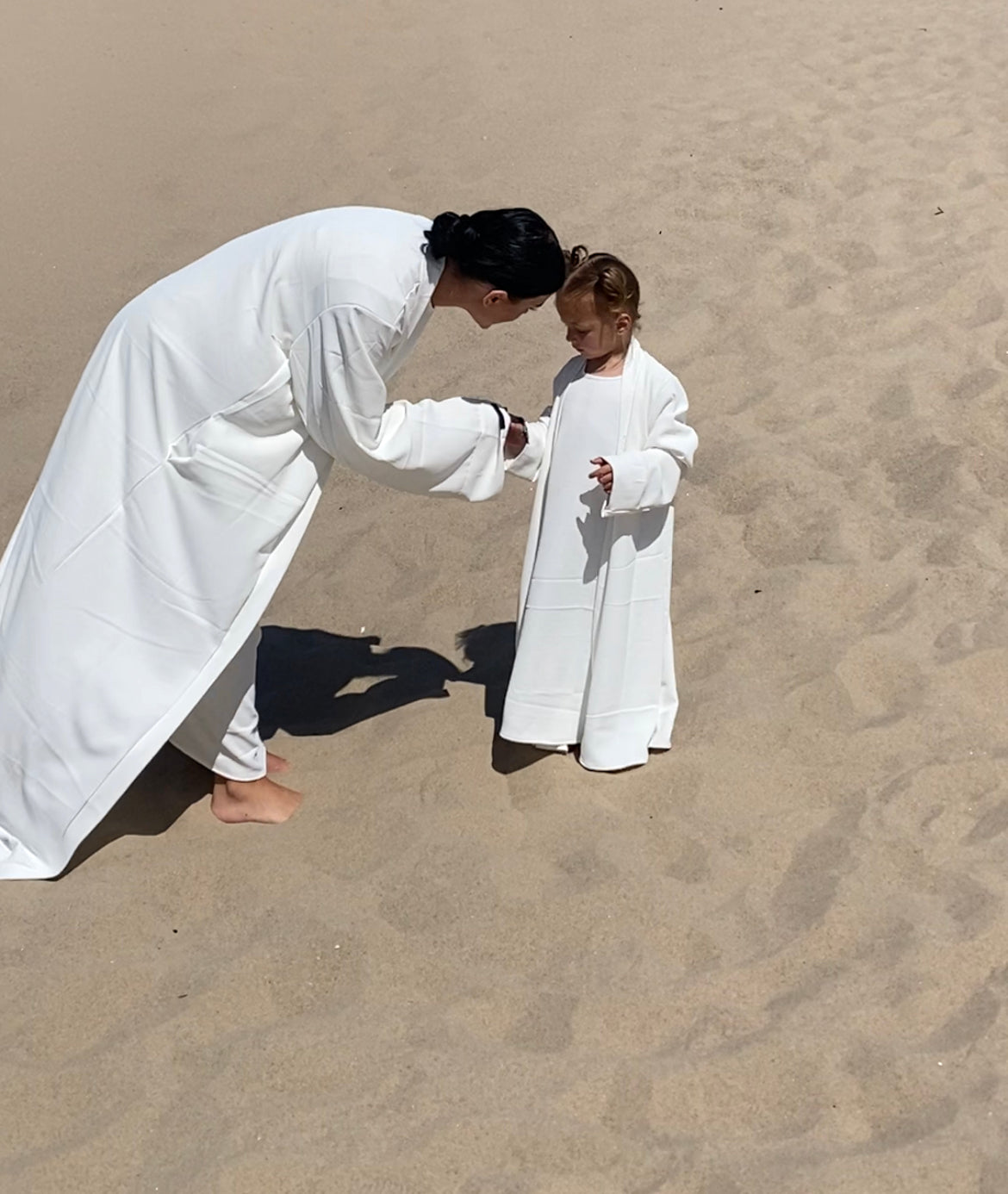 Abaya set kids - White