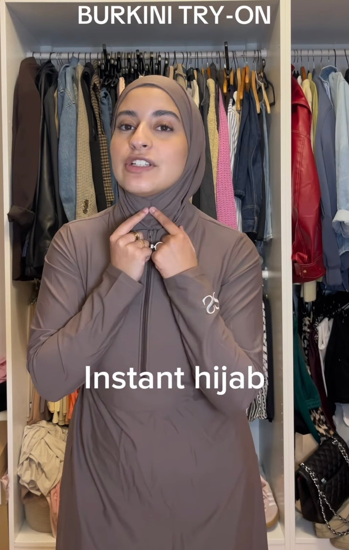Burkini Walnut zip
