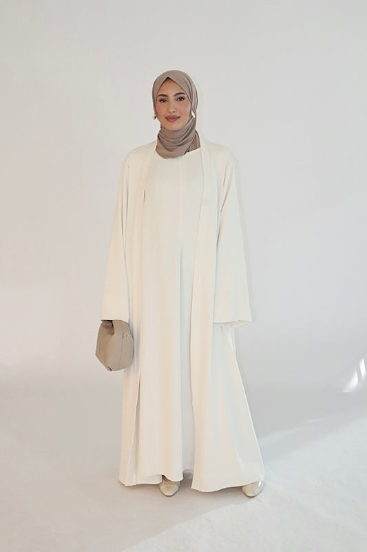 Abaya set - ivory white