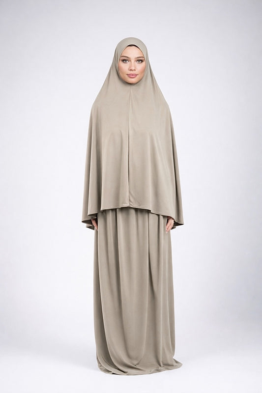 Khimaar set - taupe