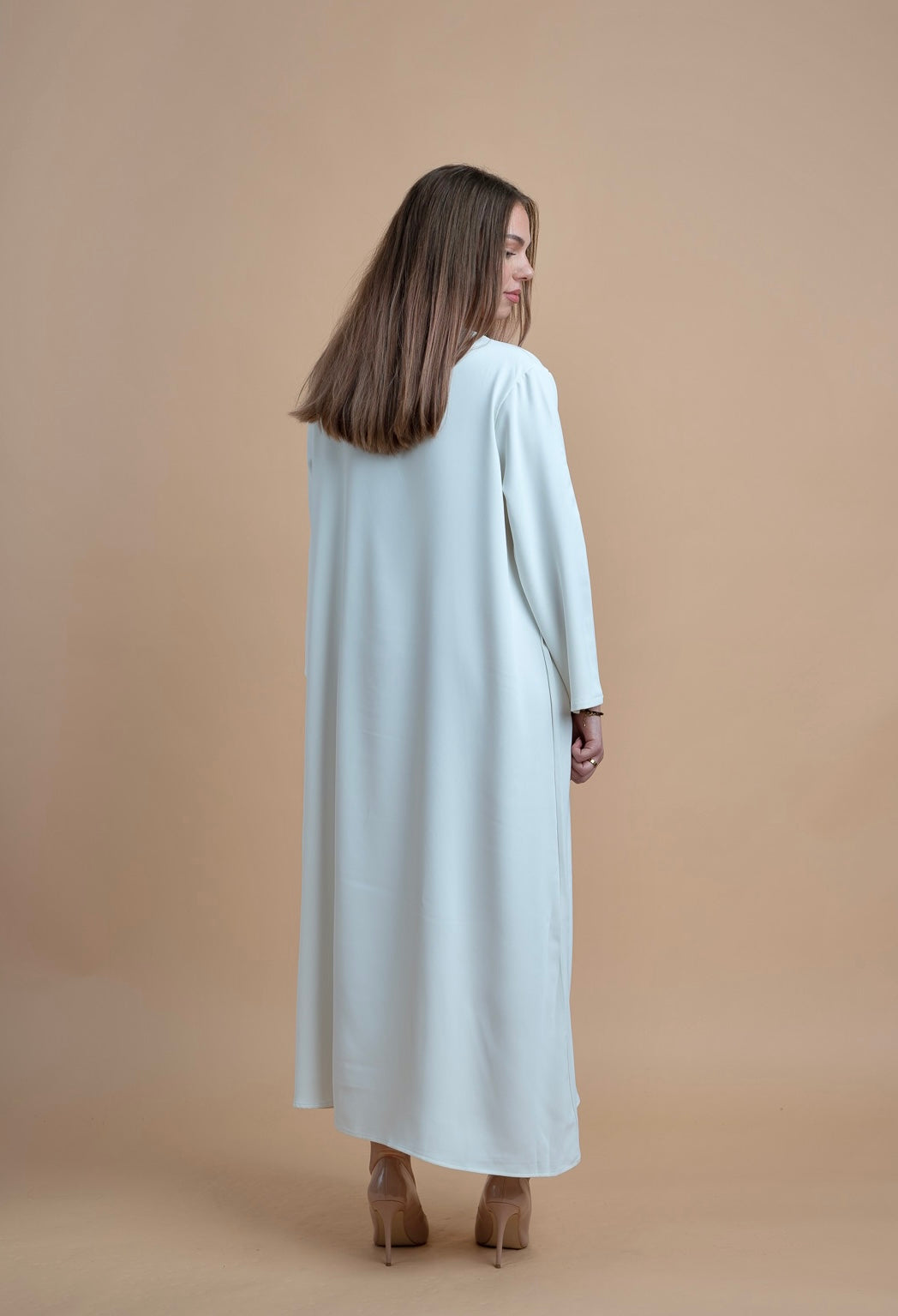 Abaya set - Linen White