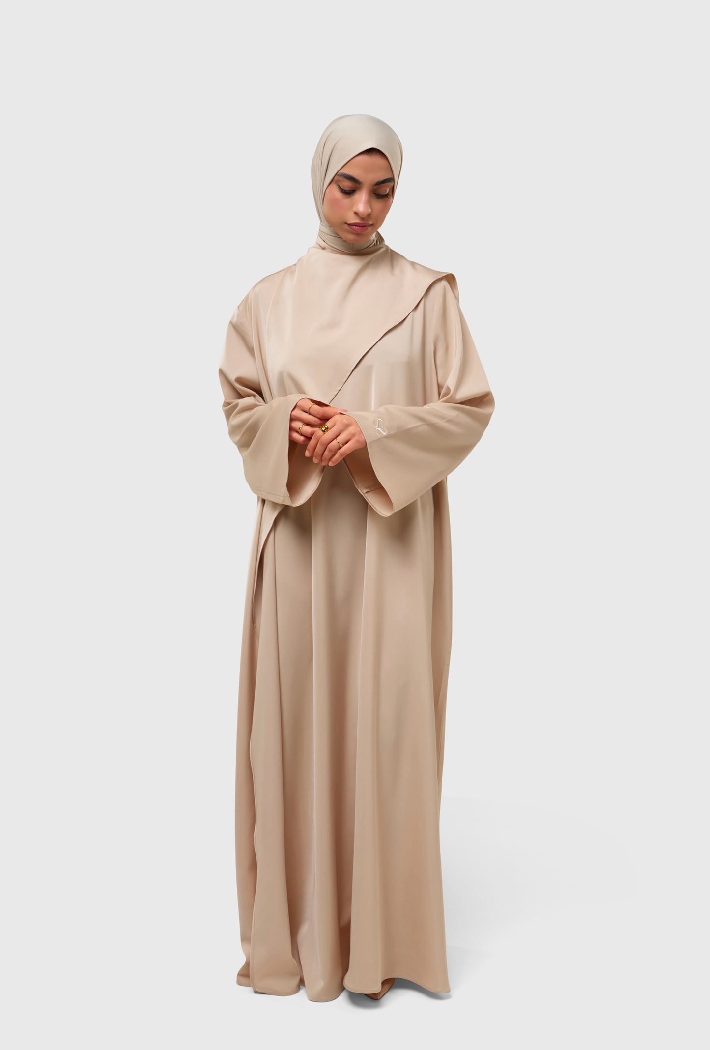 Serenity Dress - satin sand