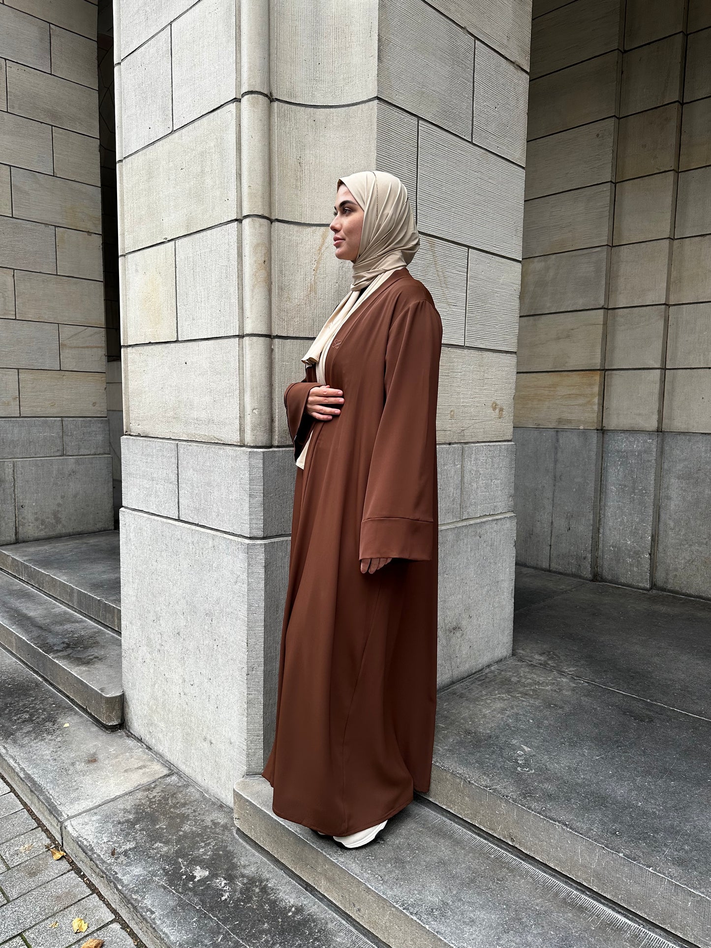 Abaya set - Deep Brown