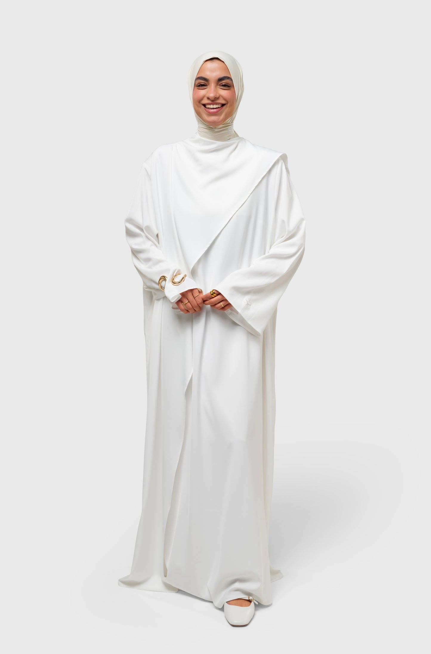 Serenity Dress - satin white