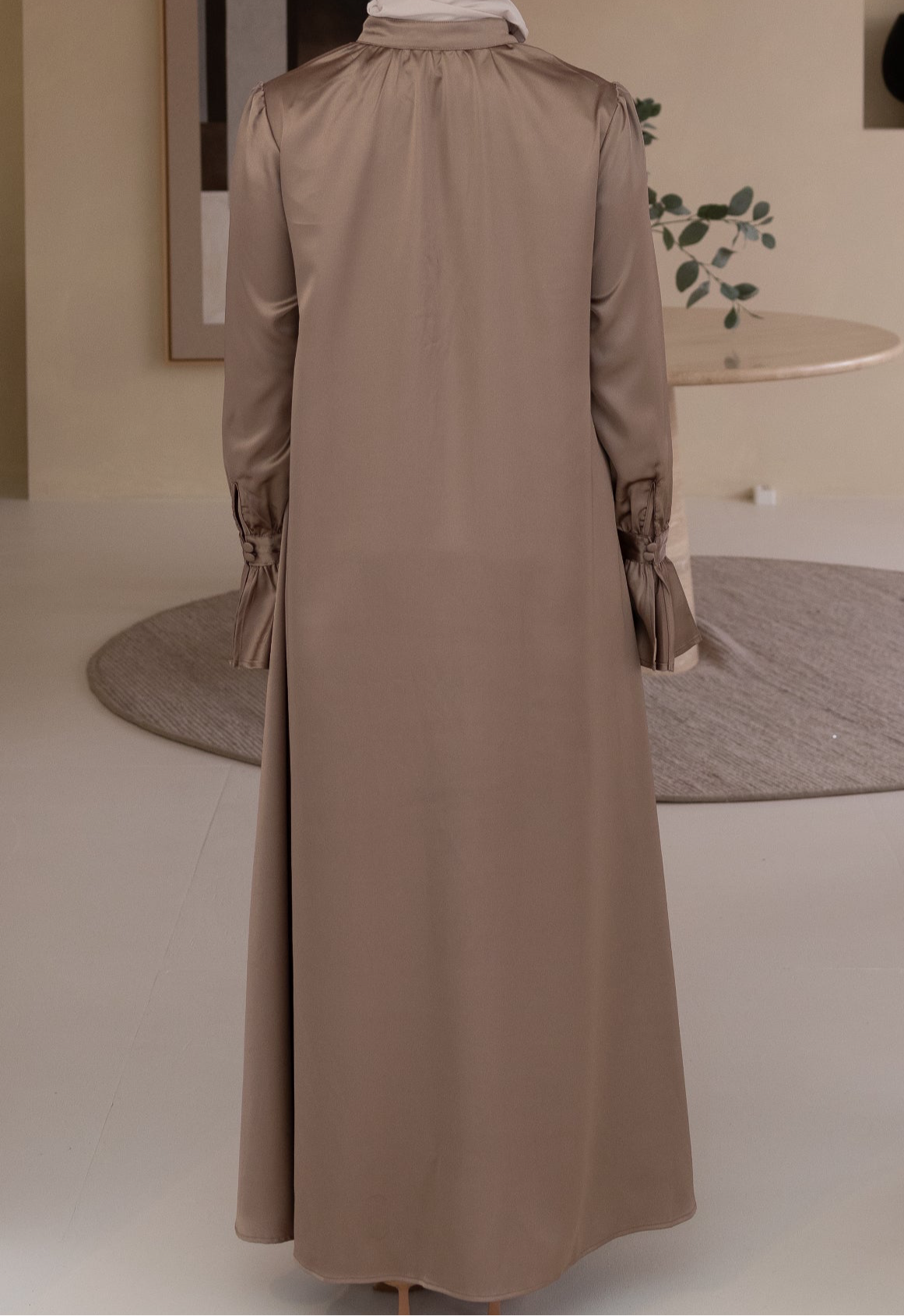 ash brown dress Akirra Mini Dress
