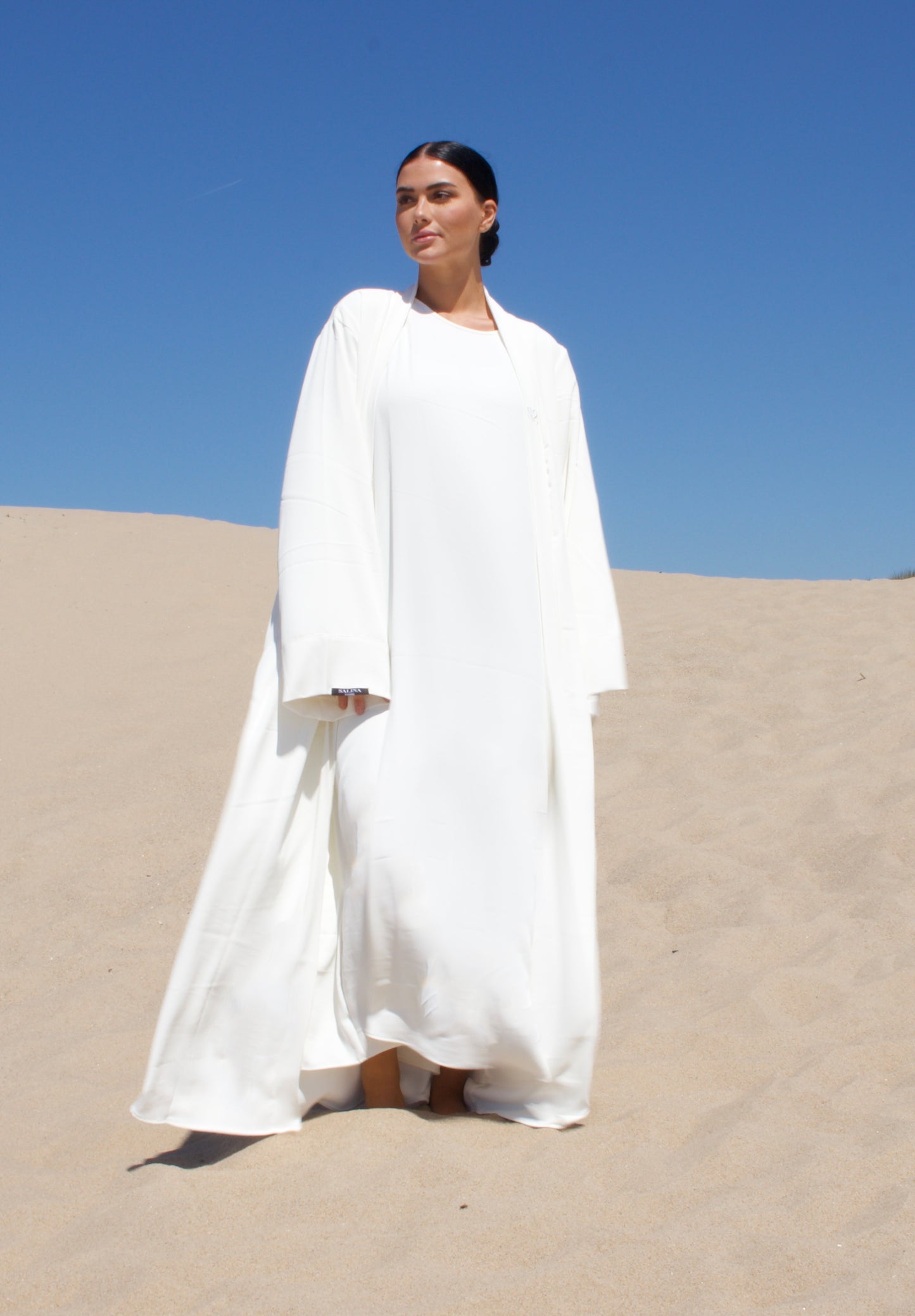 Abaya set - Linen White