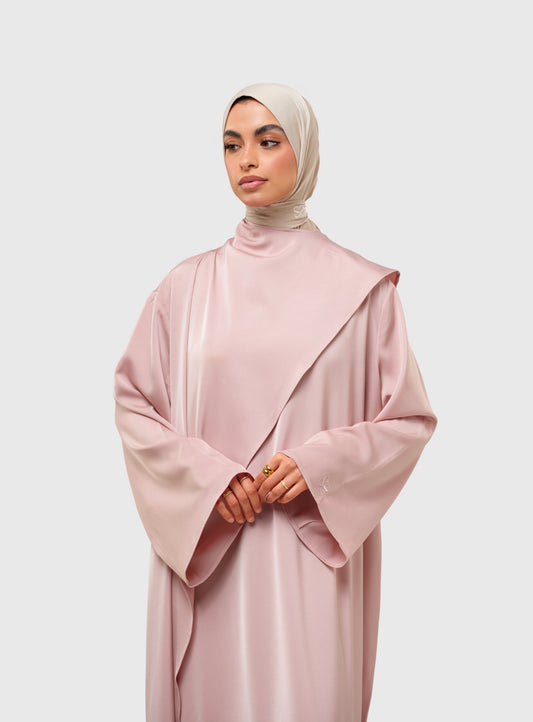 Serenity Dress - satin pink