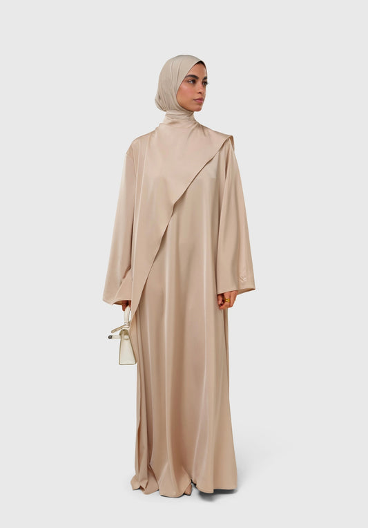 Serenity Dress - satin sand