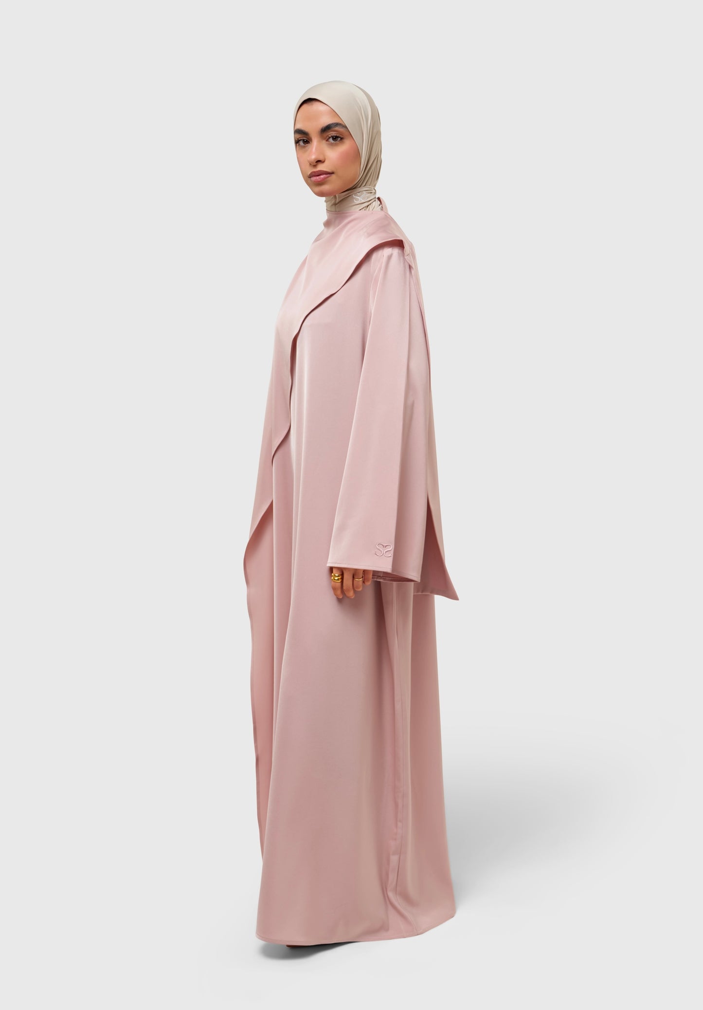 Serenity Dress - satin pink