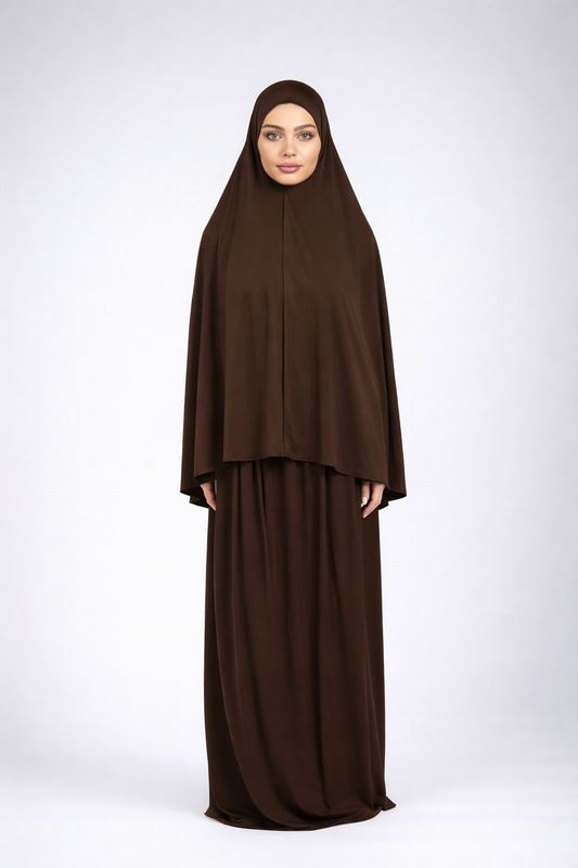 Khimaar set - chocolate