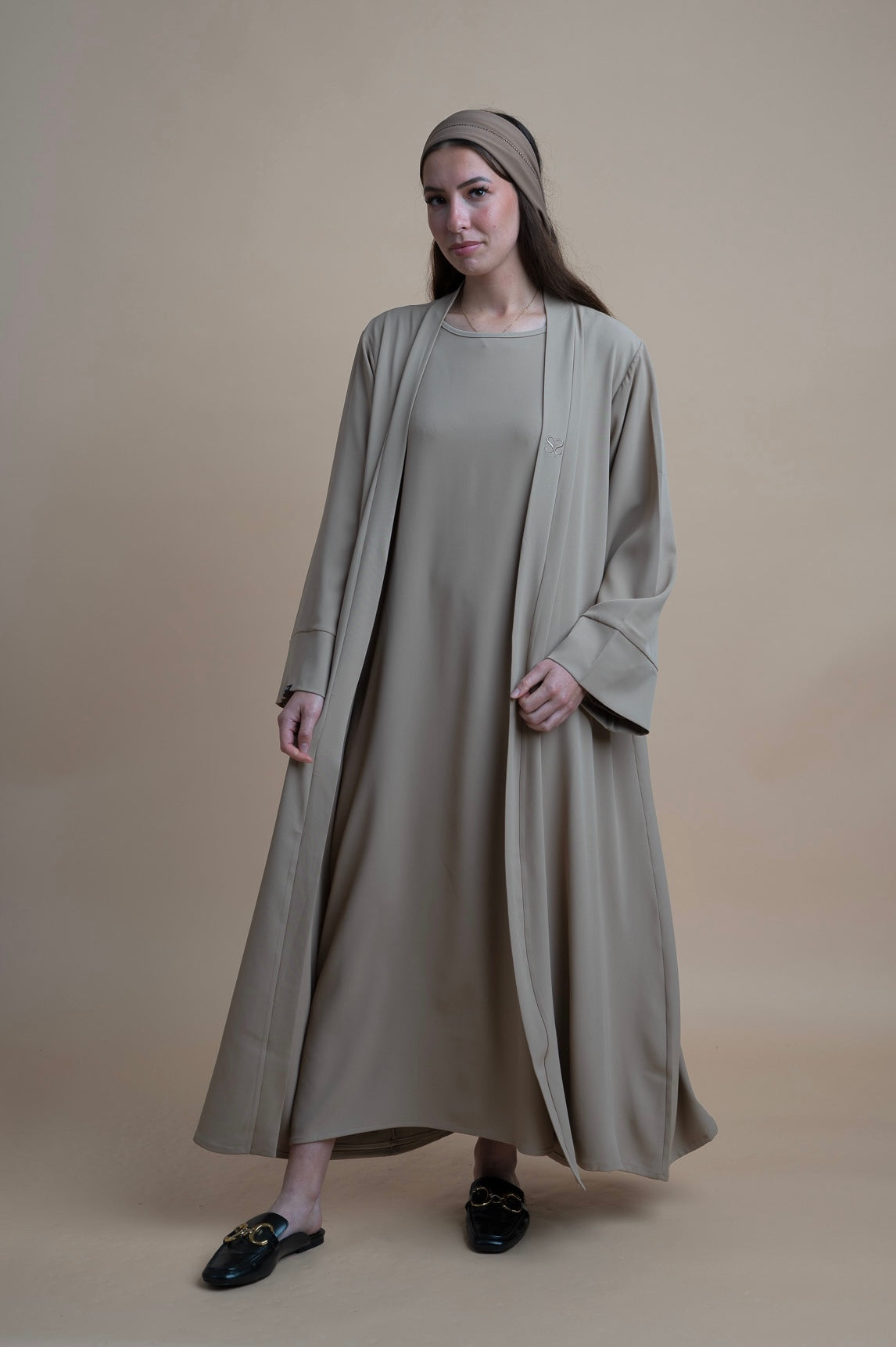 Abaya set - Warm Taupe