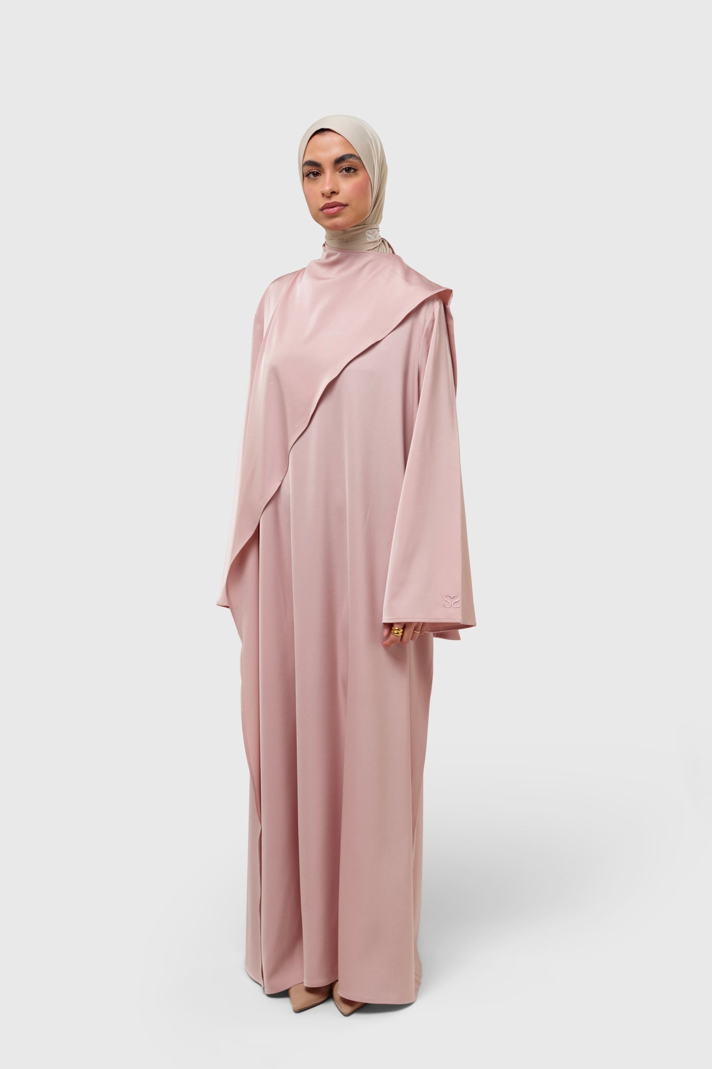 Serenity Dress - satin pink