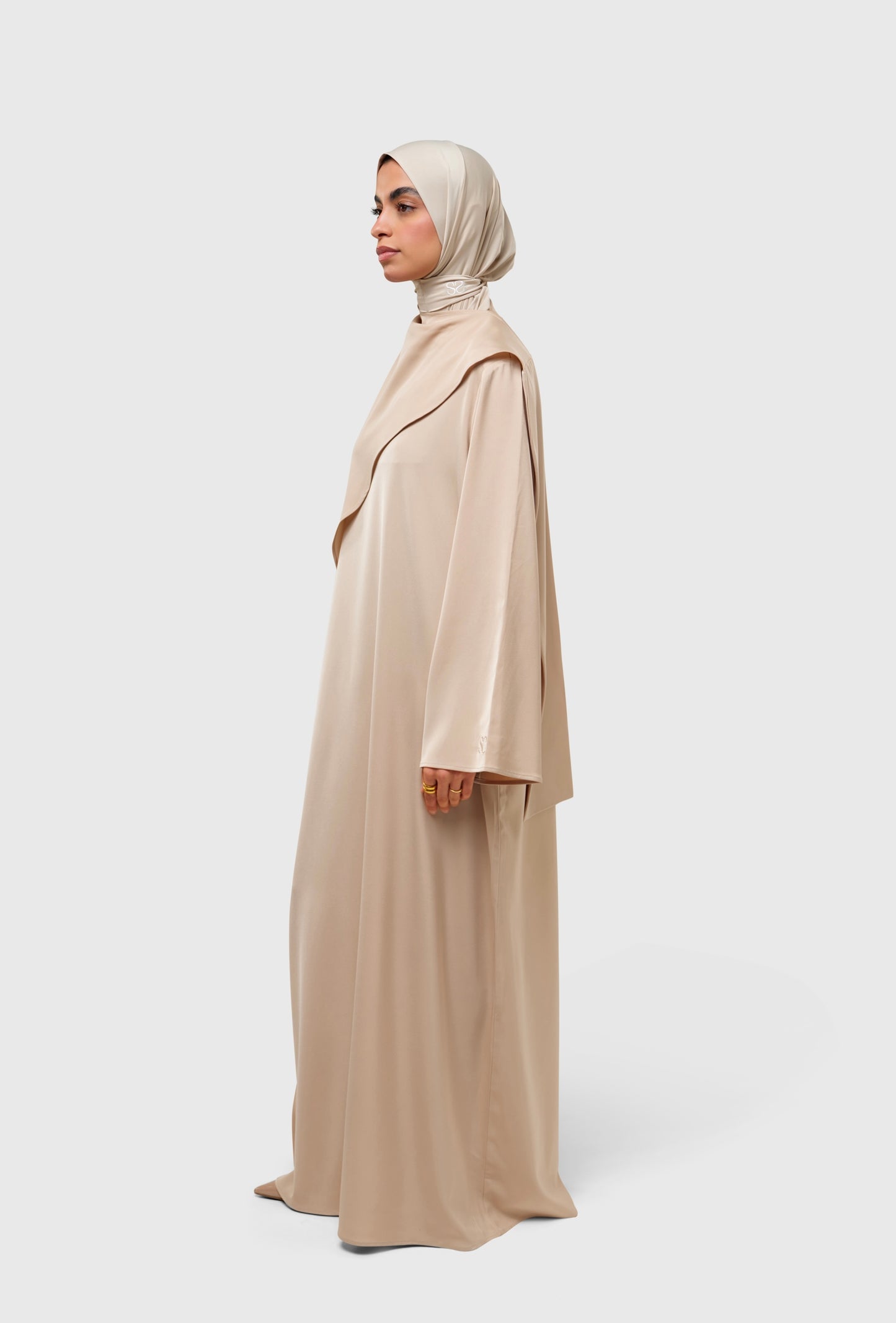 Serenity Dress - satin sand
