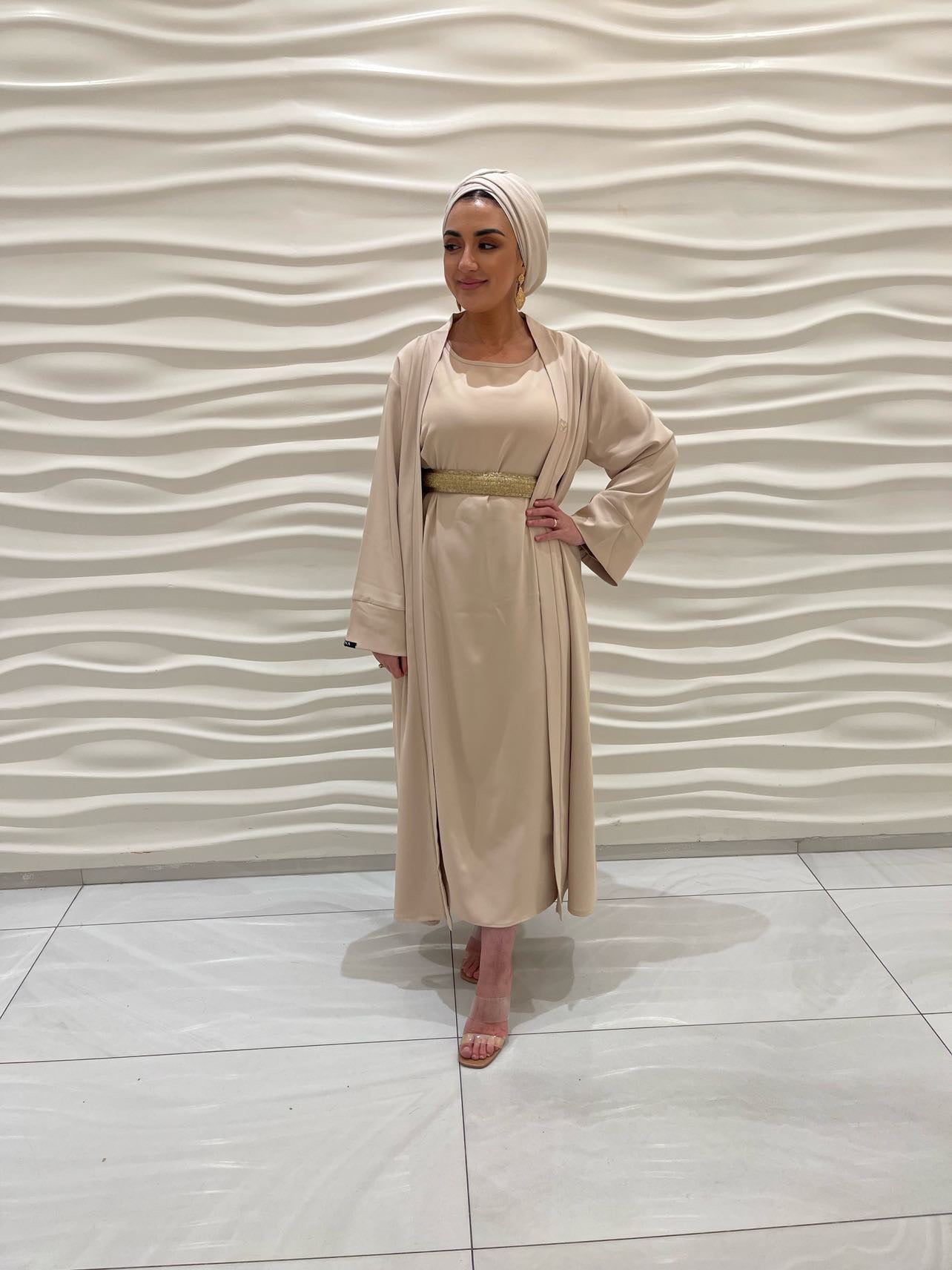 Abaya set - Light Sand