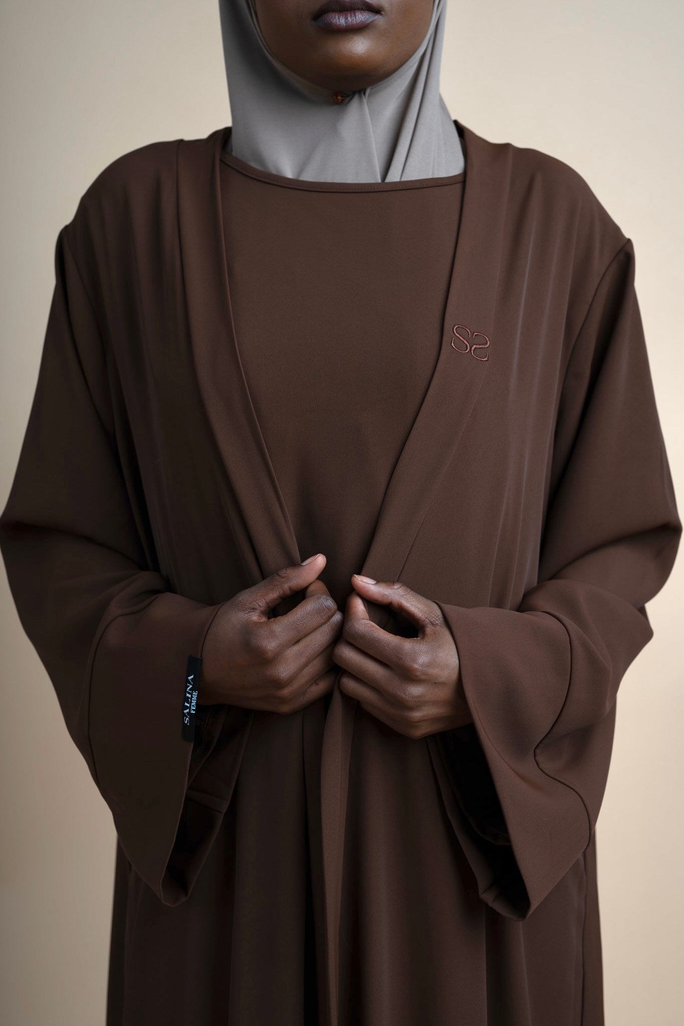 Abaya set - Deep Brown