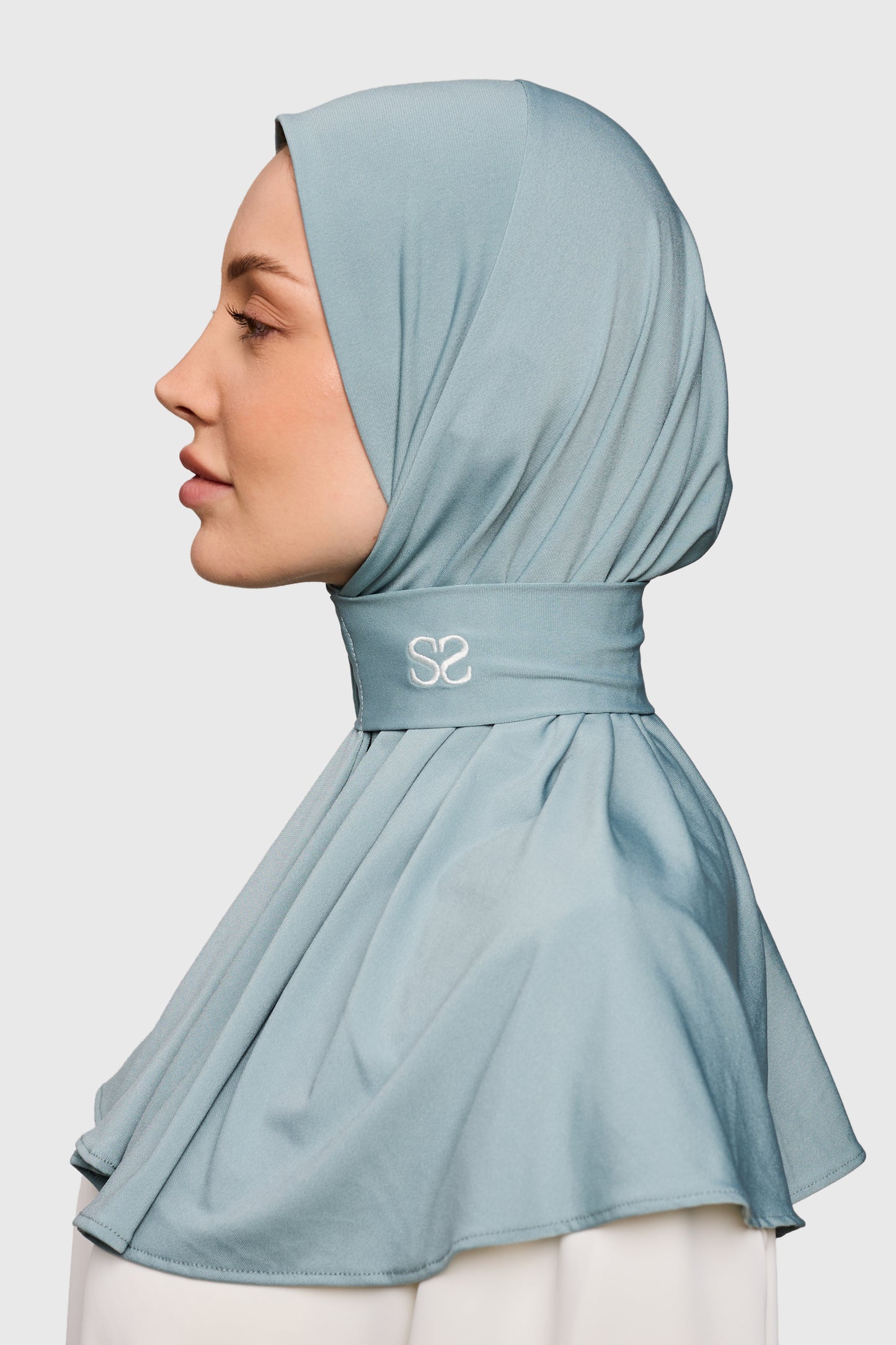 Allure Hijab - stone blue