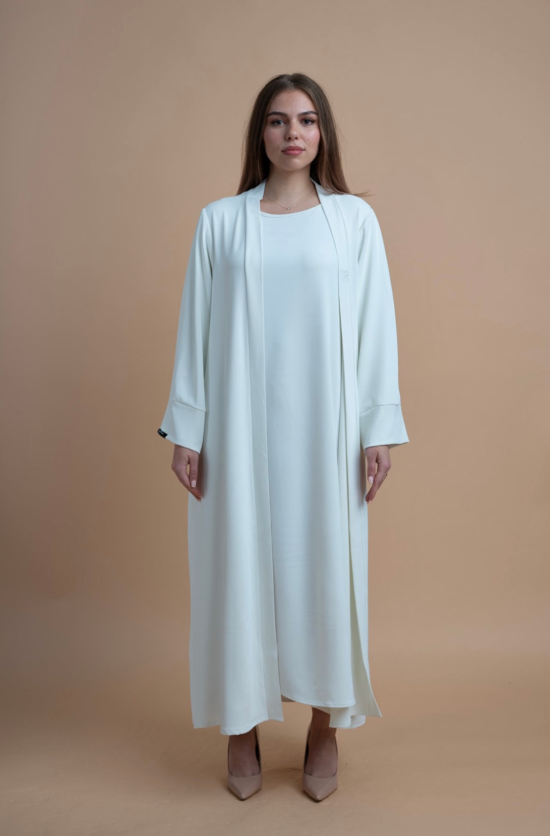 Abaya set - Linen White