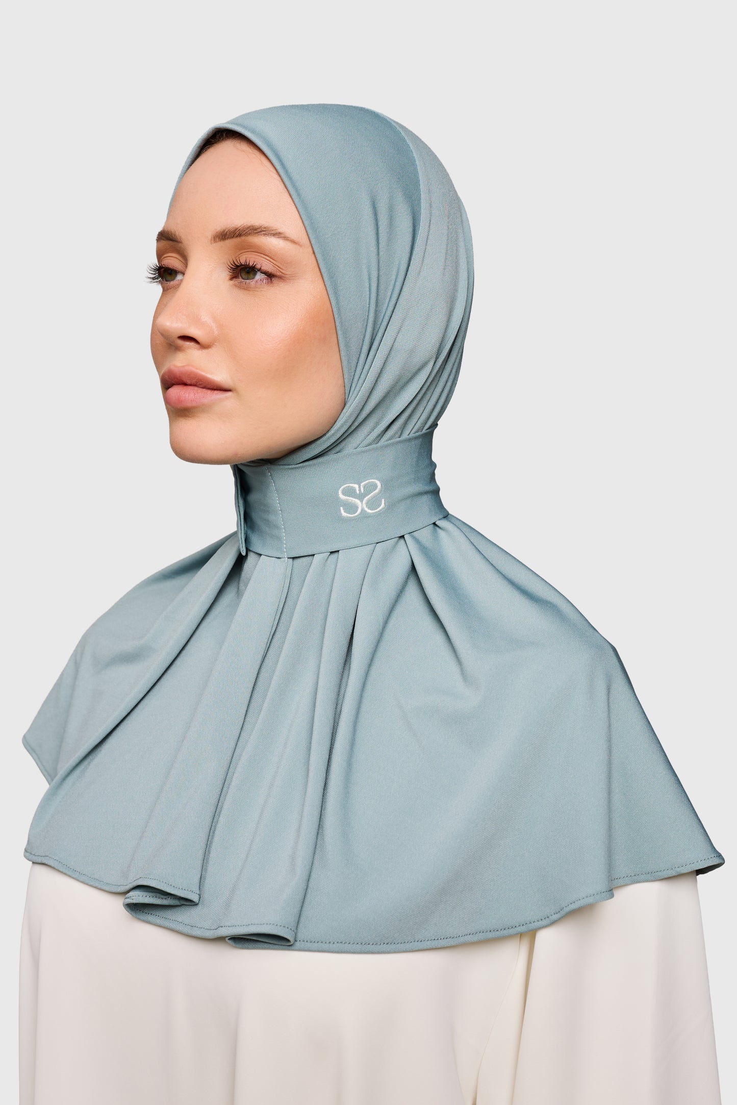 Allure Hijab - stone blue