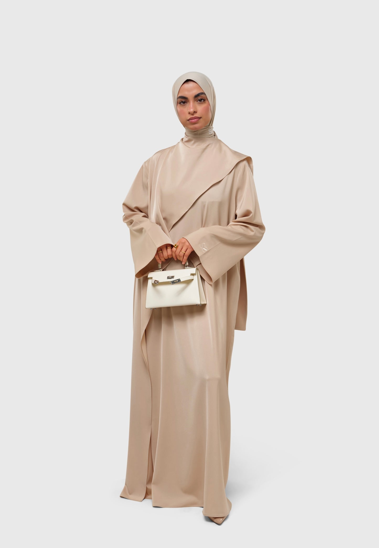 Serenity Dress - satin sand