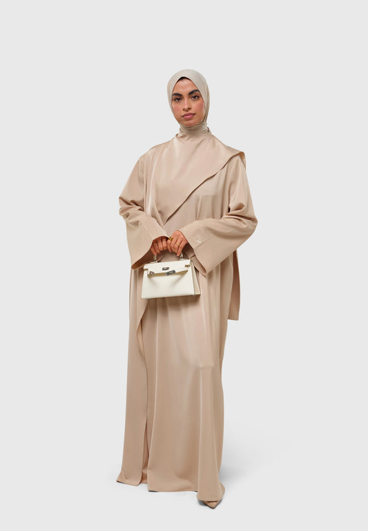 Serenity Dress - satin sand