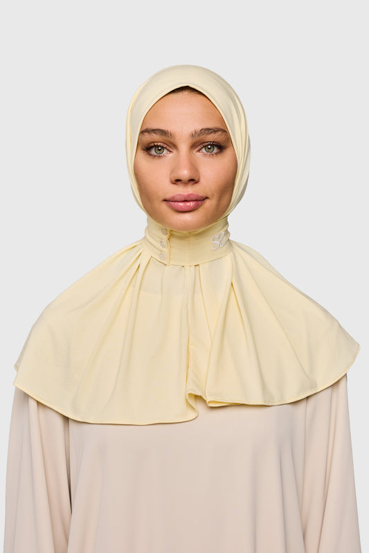 Allure Hijab - butter yellow