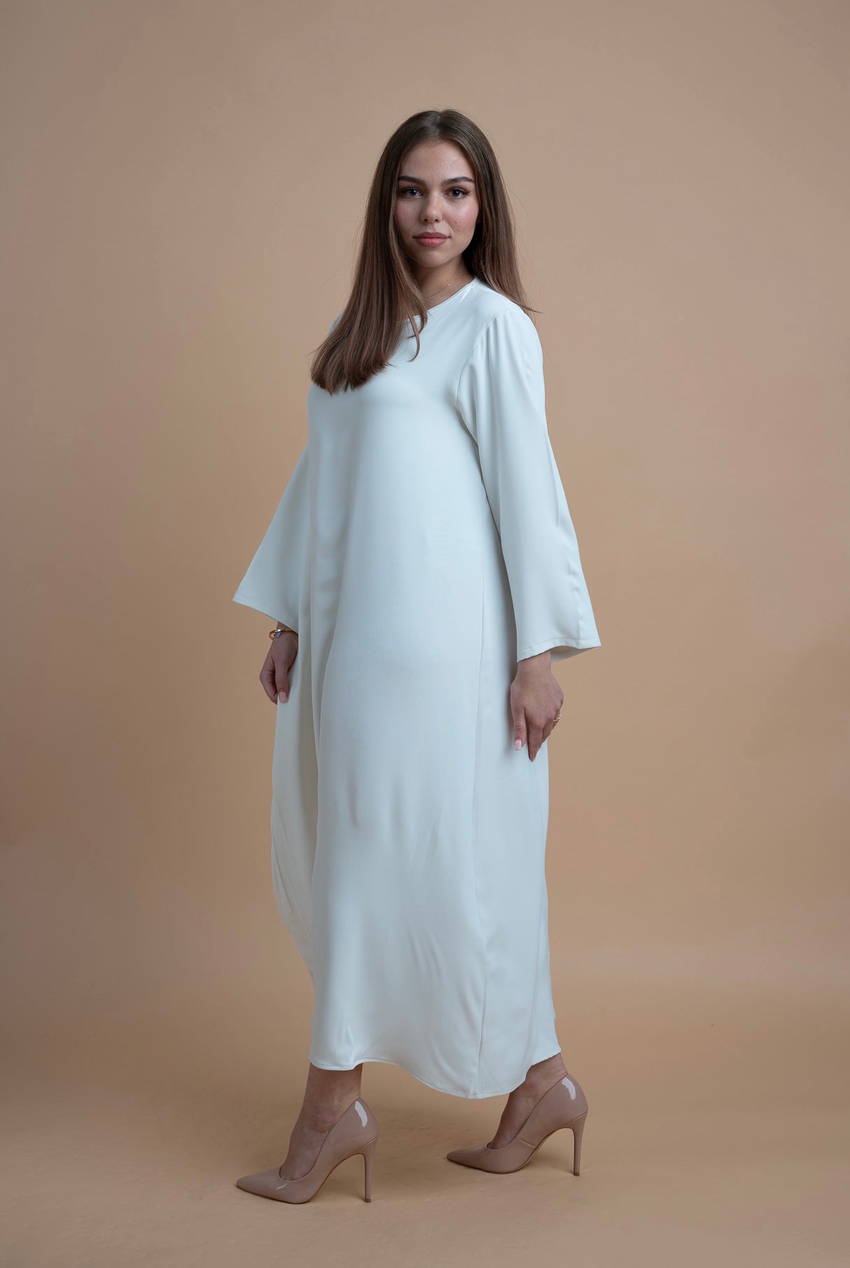 Abaya set - Linen White