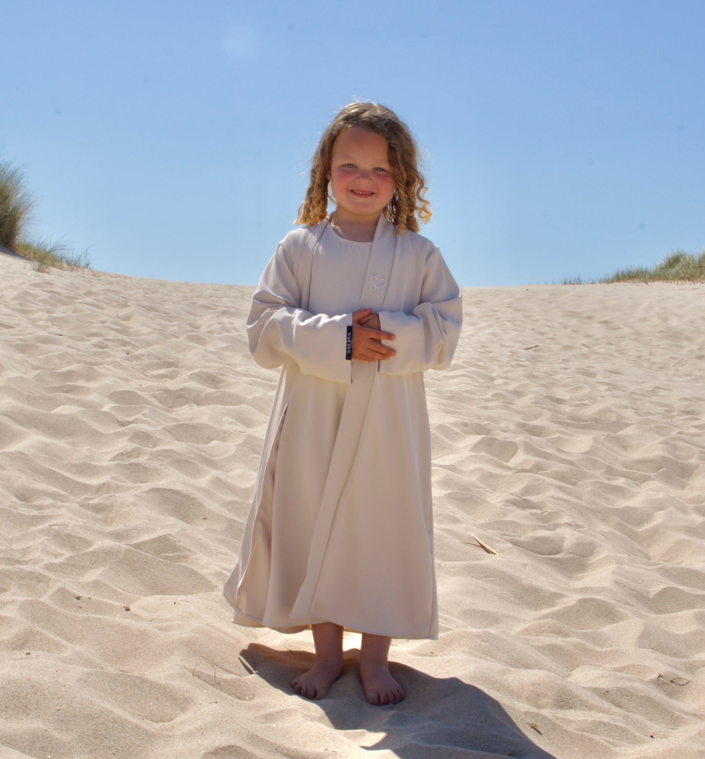 Abaya set kids - Sand