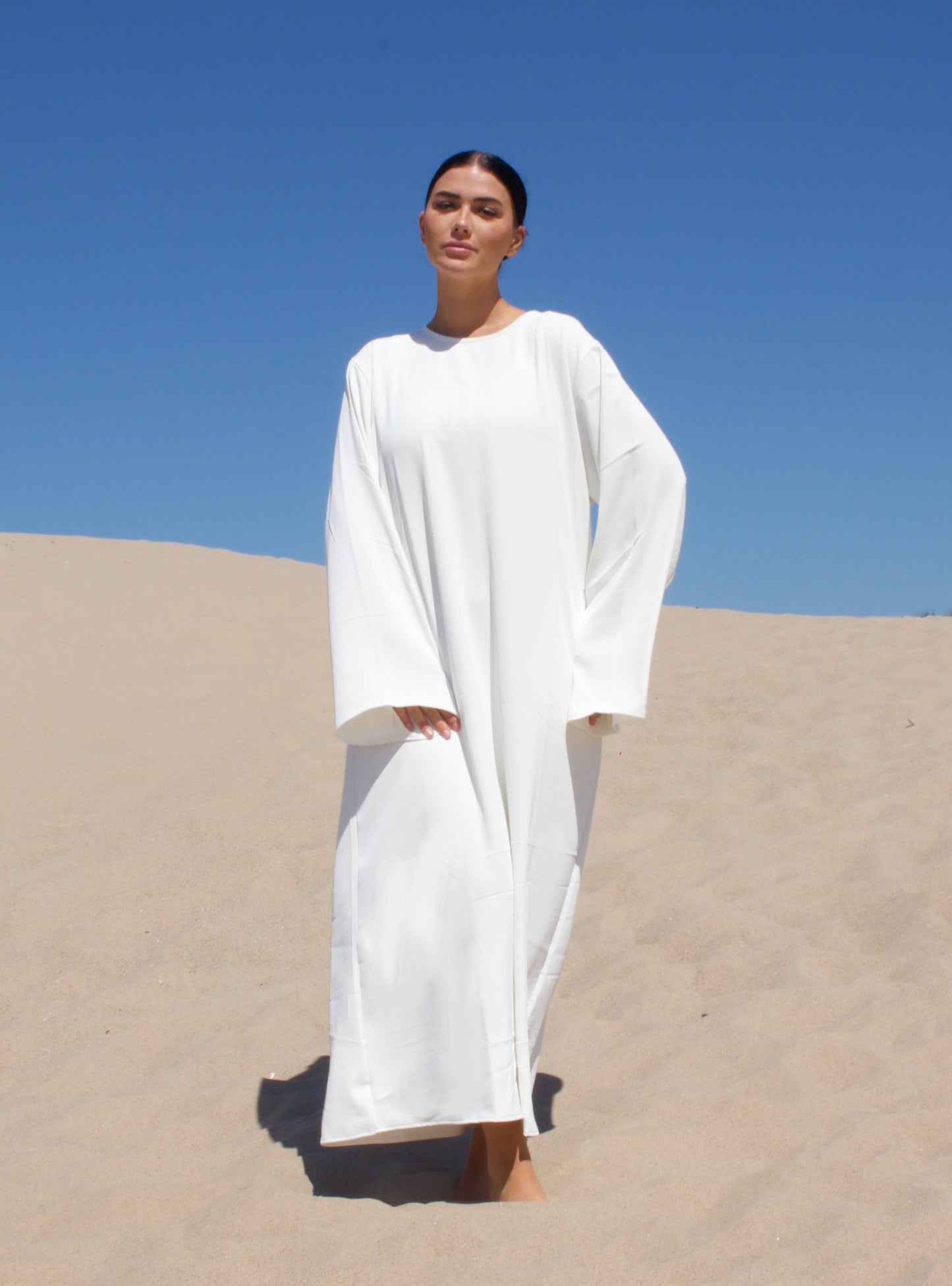 Abaya set - Linen White