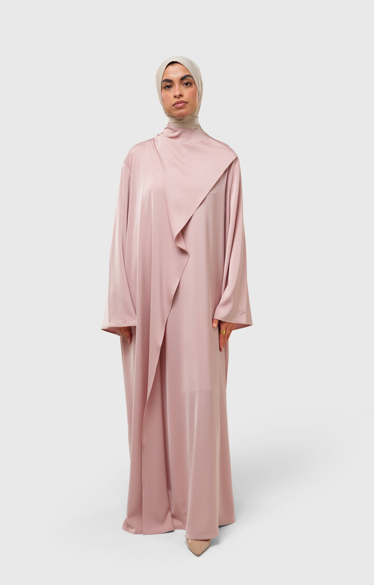 Serenity Dress - satin pink