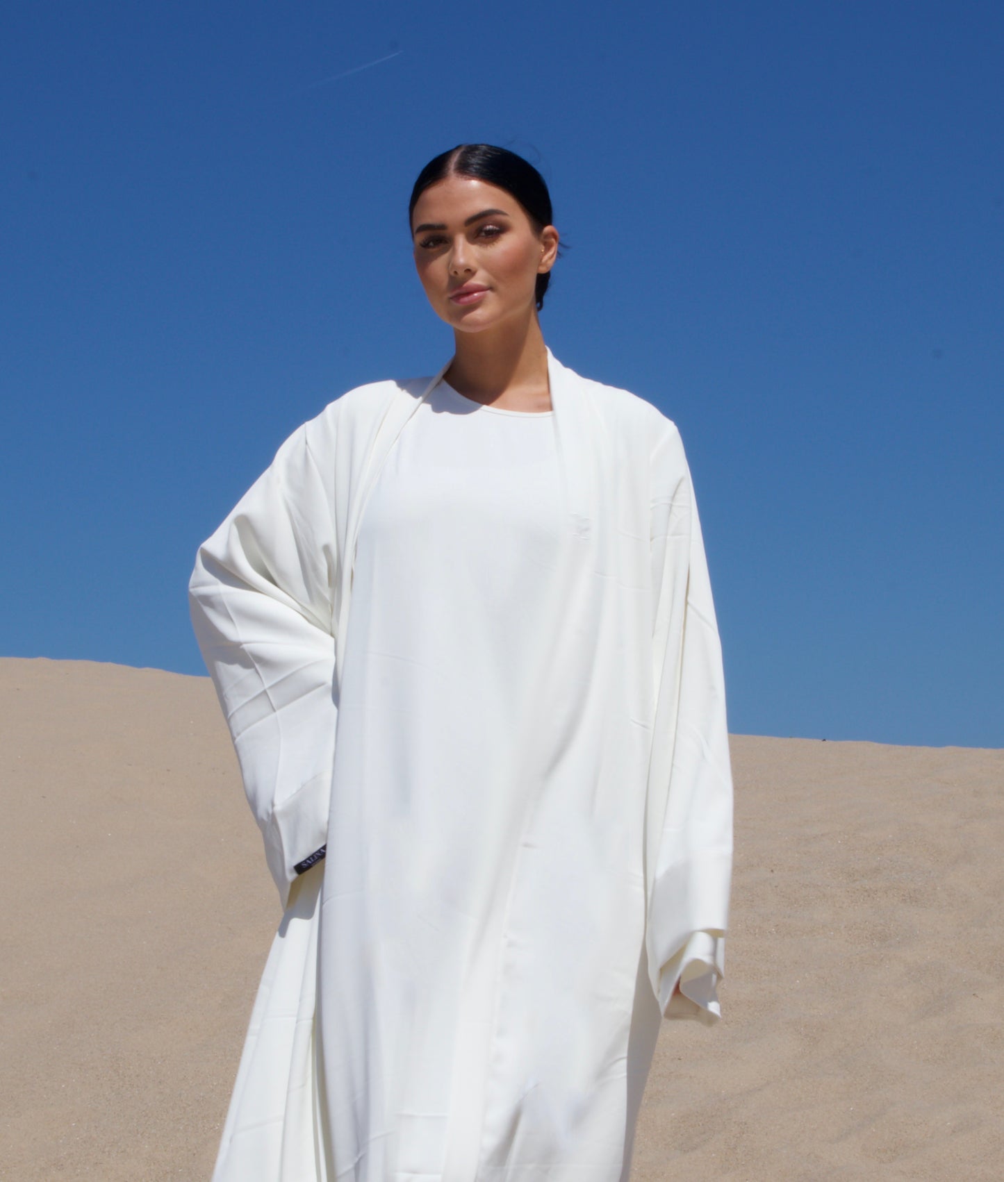 Abaya set - Linen White