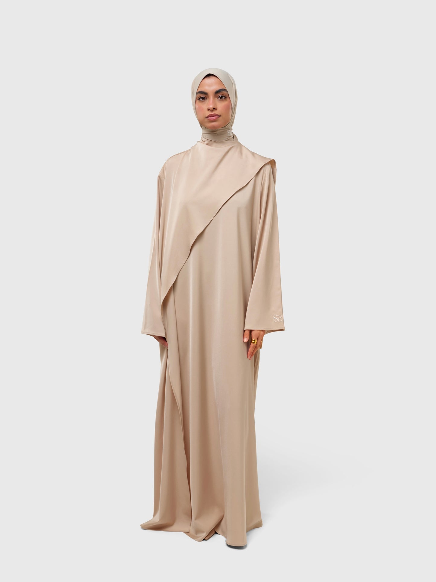 Serenity Dress - satin sand