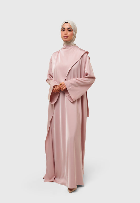 Serenity Dress - satin pink