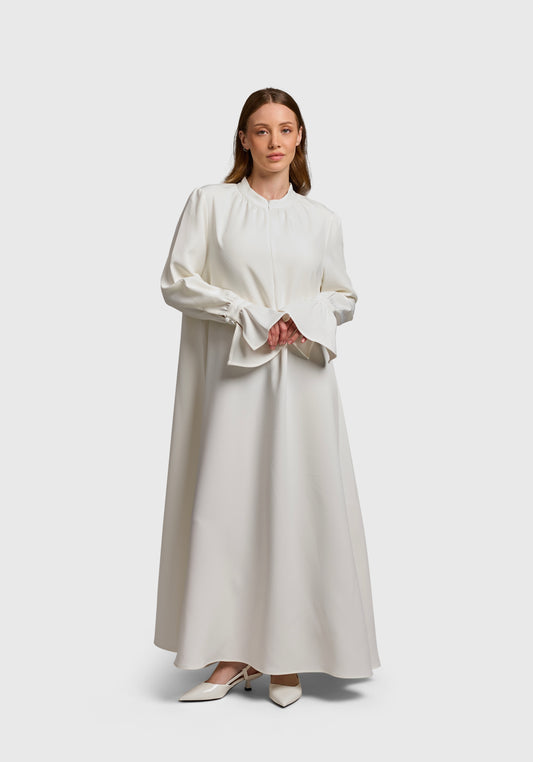 Flare dress - White