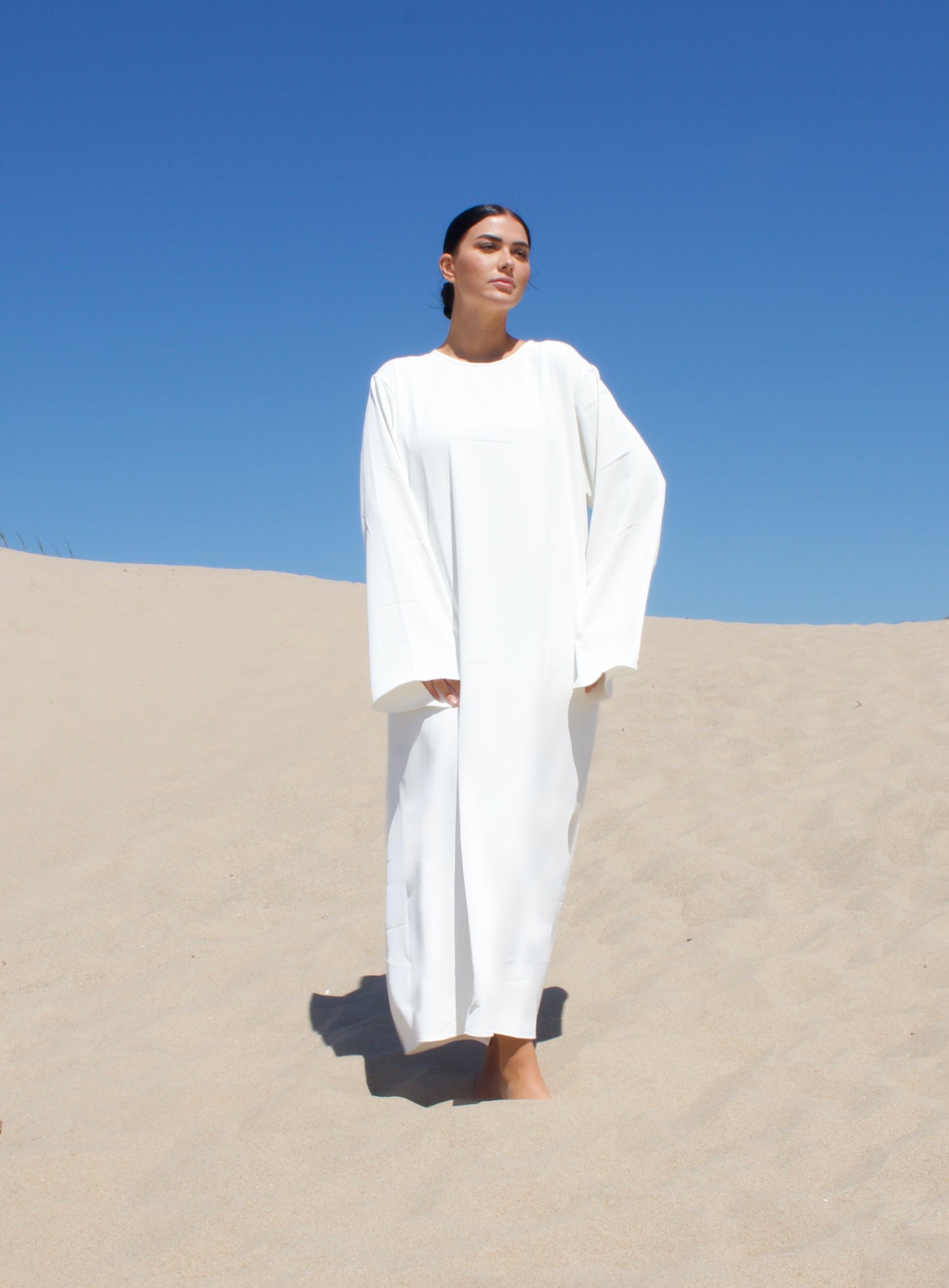 Abaya set - Linen White